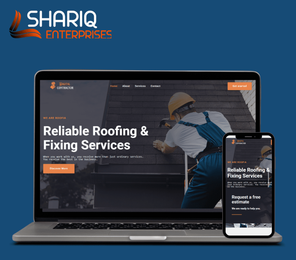 Roofing & home services — original portfolio design