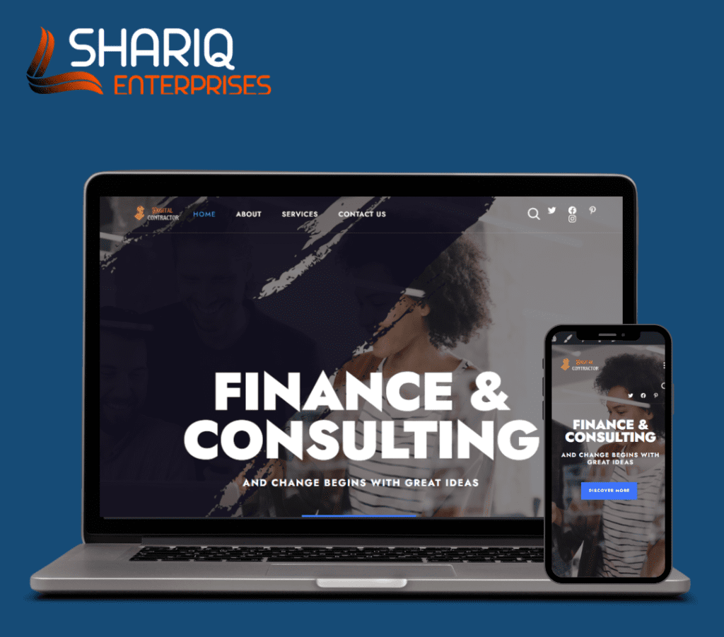Finance & consulting — original portfolio design